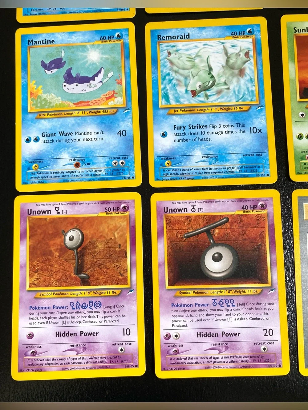 Pokémon Vintage Cards Bundle from Set 105  - Qty 9